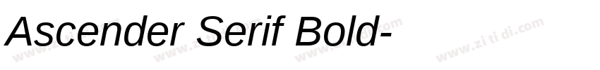 Ascender Serif Bold字体转换 Ascender Serif Bold字体转换